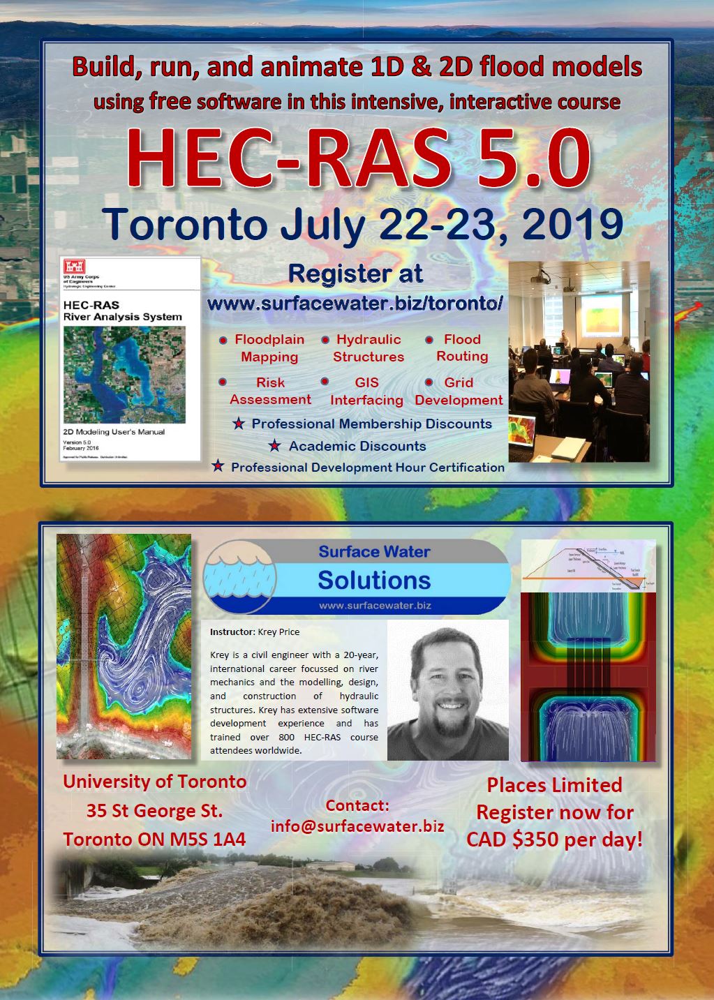 Hec Ras 5 0 Training In Toronto Surface Water Solutions Consulting And Software Training